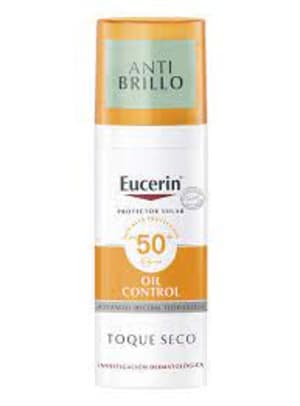 Eucerin Oil Control Sun Gel Cream Anti Brillo Facial Toque Seco Piel Mixta a Grasa 50 ML
